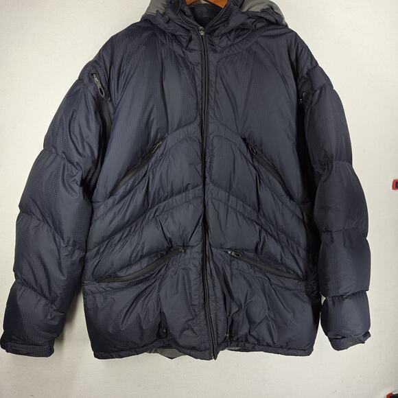Vtg Oakley Hydro Fuel 4 Goose Down Puffer Jacket Mens XXL Black Y2k Hooded Snow - Picture 11 of 12